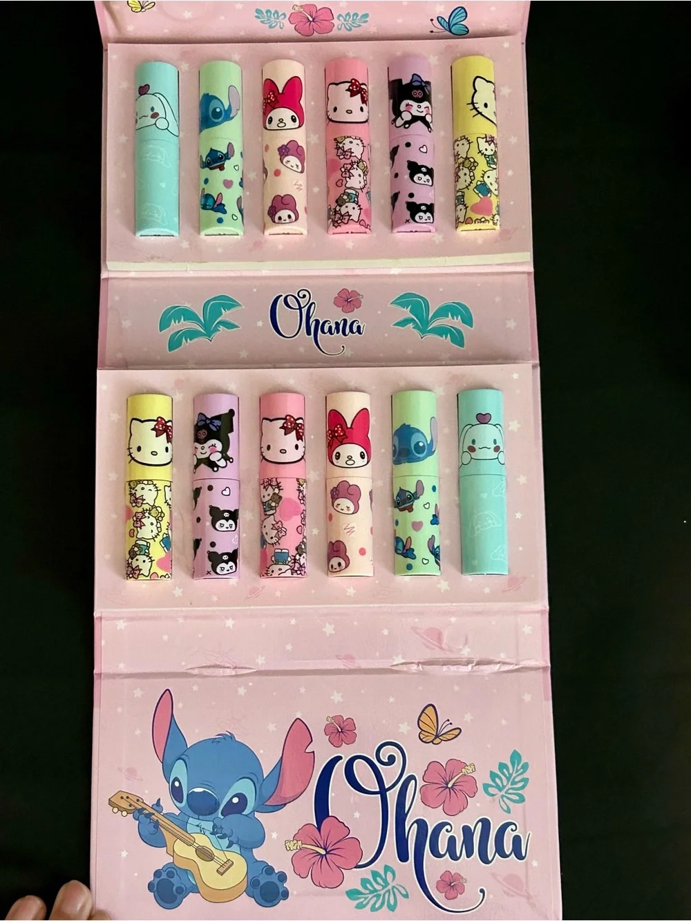 Stitch lipgloss set, wallet and more